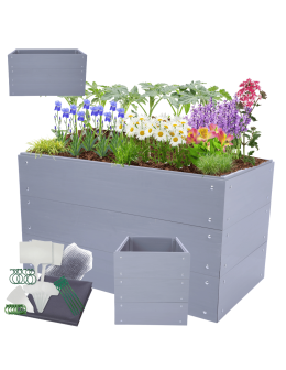 Skrzynia na warzywa plastikowa grządka warzywnik 60x110x60 warzywniak PCV