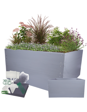 Skrzynia na warzywa plastikowa grządka WYSOKA DONICA 80x160x140 PCV