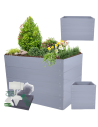Skrzynia na warzywa plastikowa grządka WYSOKA DONICA 80x120x100 PCV