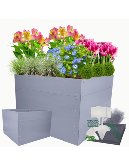 Skrzynia na warzywa plastikowa grządka WYSOKA DONICA 80x120x110 PCV