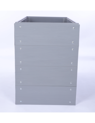 Warzywnik z tworzywa sztucznego - Skrzynia na warzywa plastikowa grządka WYSOKA DONICA 80x110x45 PCV - product 4