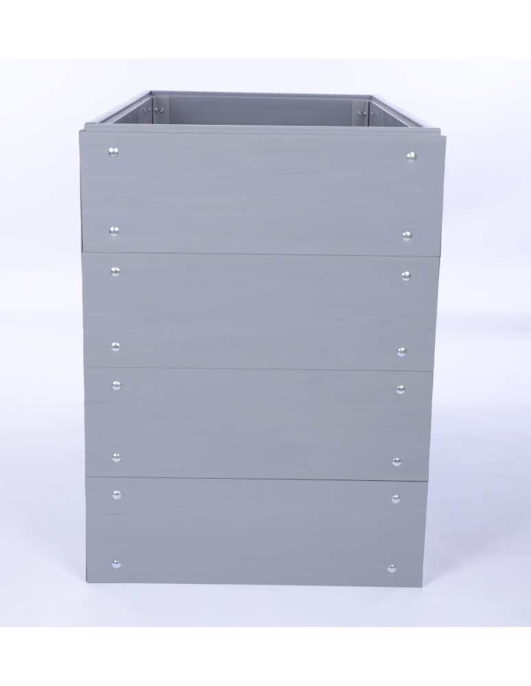 Warzywnik z tworzywa sztucznego - Skrzynia na warzywa plastikowa grządka WYSOKA DONICA 80x100x45 PCV - product b2b.wamar.biz 4