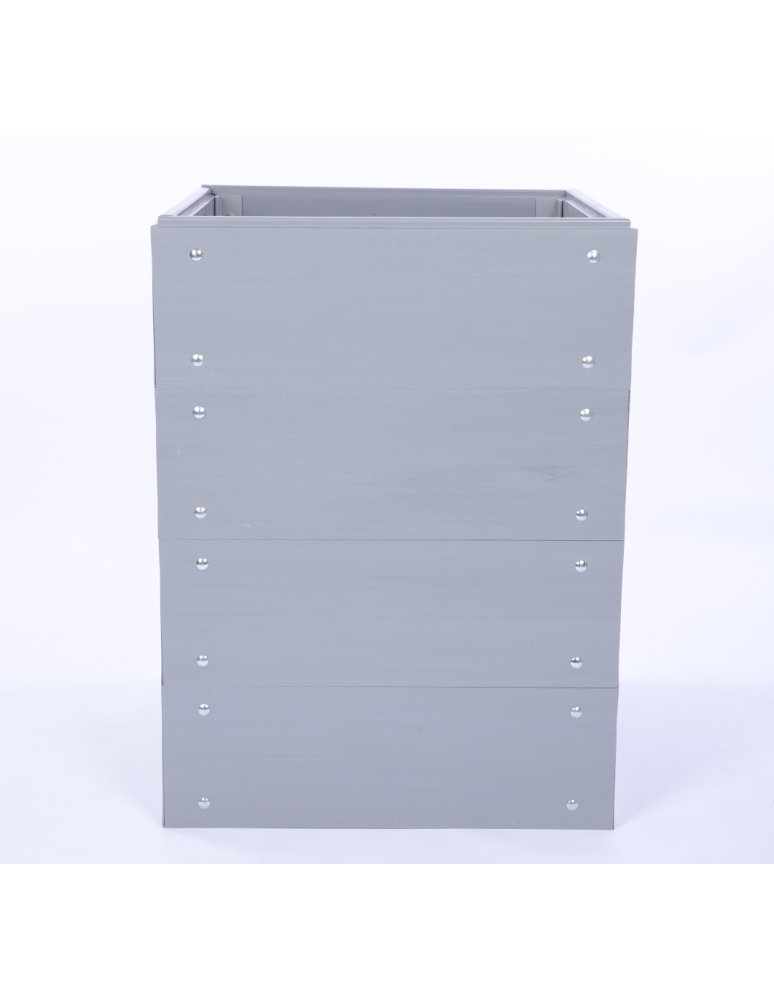 Warzywnik z tworzywa sztucznego - Skrzynia na warzywa plastikowa grządka WYSOKA DONICA 80x80x80 PCV - product b2b.wamar.biz 4