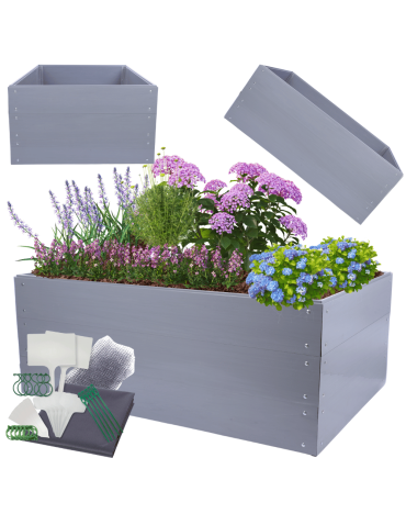 Skrzynia na warzywa skrzynie grządka warzywnik 60x140x120 warzywniak PCV