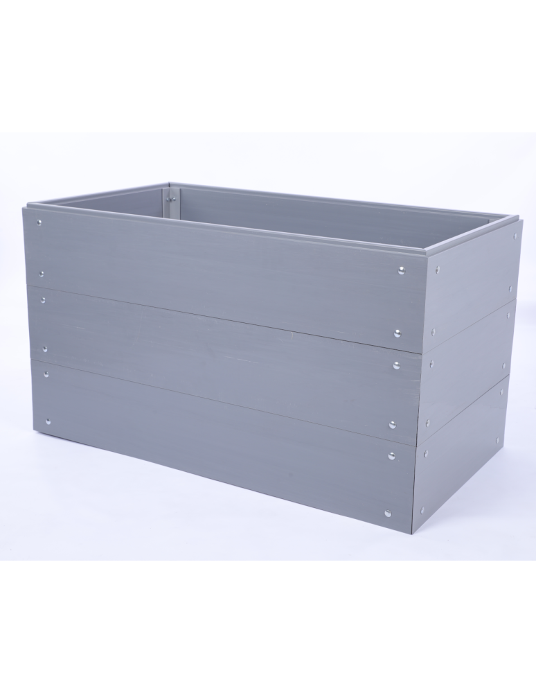 Warzywnik z tworzywa sztucznego - Skrzynia na warzywa plastikowa grządka warzywnik 60x120x45 warzywniak PCV - product b2b.wamar.biz 2