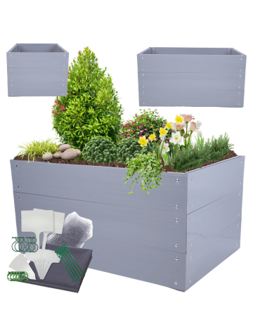 Skrzynia na warzywa skrzynie grządka warzywnik 60x120x60 warzywniak PCV