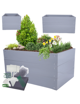 Skrzynia na warzywa plastikowa grządka warzywnik 60x120x80 warzywniak PCV