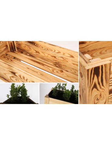 ZE1 - Ziołownik zielnik na nogach donica grządka warzywnik 80x34cm IMPREGNAT eko - product 7