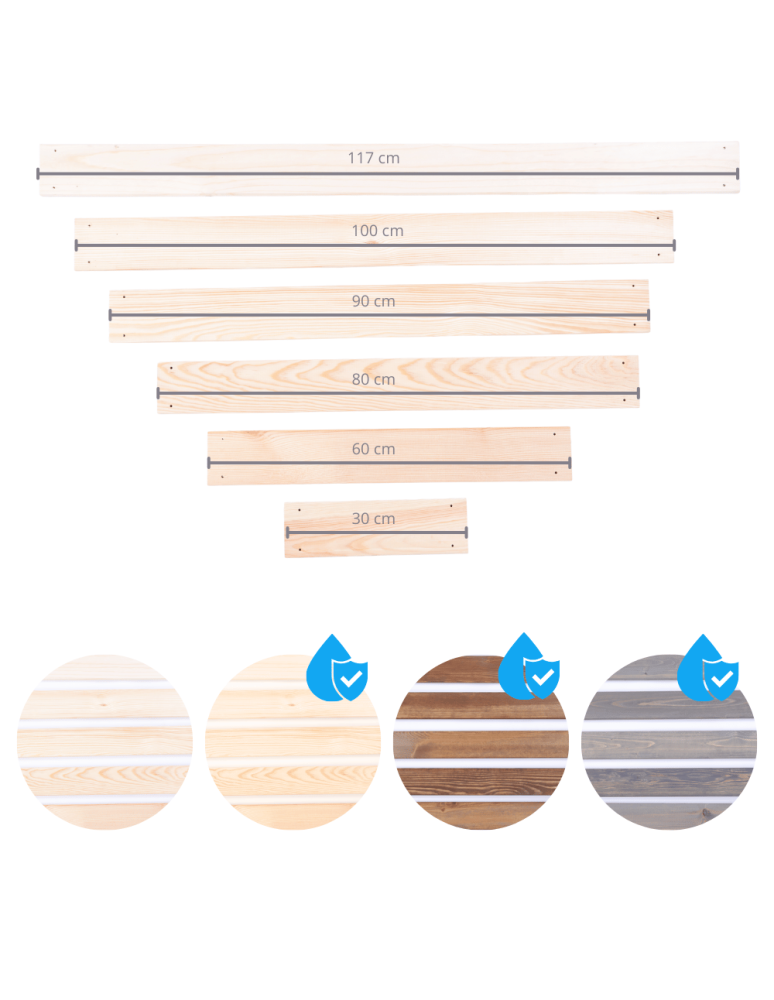 Deski Złączki Narożniki - Narożnik drewniany deska 27x9x1,7 cm do donic grządek piaskownic eko drewno - product b2b.wamar.biz 5
