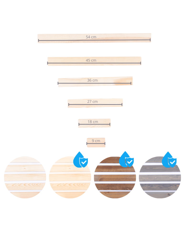 Deski Złączki Narożniki - Narożnik drewniany deska 36x9x1,7 cm do donic grządek piaskownic eko drewno - product b2b.wamar.biz 6