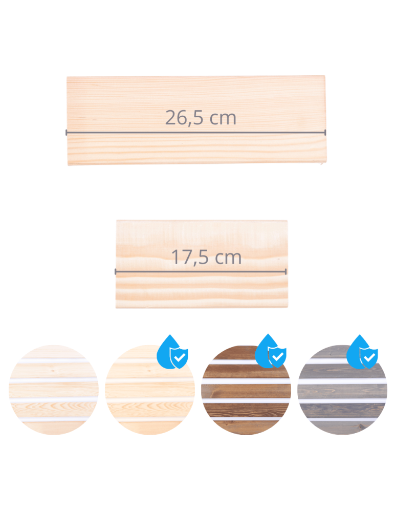 Deski Złączki Narożniki - Narożnik drewniany deska 54x9x1,7 cm do donic grządek piaskownic eko drewno - produkt b2b.wamar.biz 7