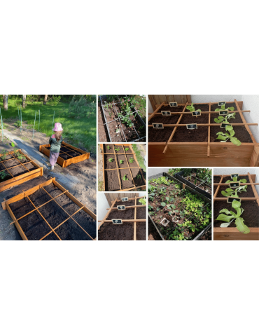 ZP05 - Skrzynia na warzywa zioła grządka podwyższona donica zielnik 80x60cm ECO - product 10