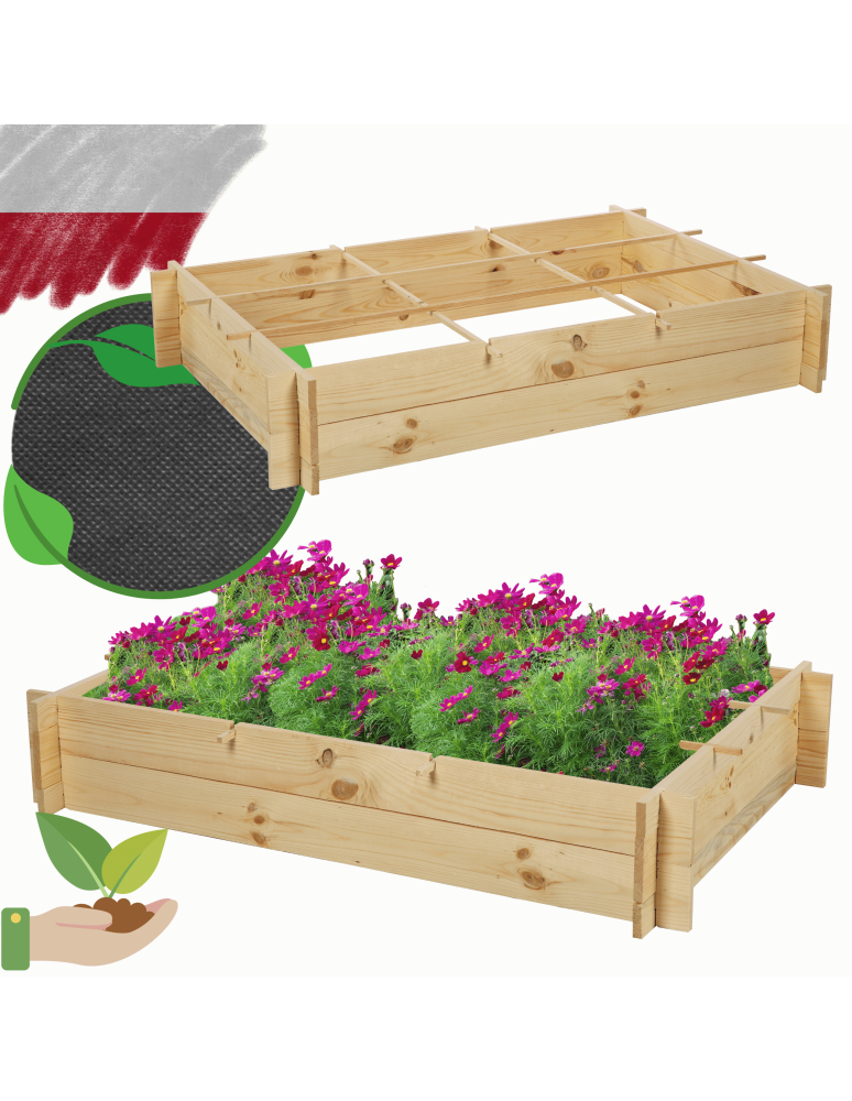 ZP05 - Skrzynia na warzywa zioła grządka podwyższona donica zielnik 120x80cm ECO - product b2b.wamar.biz 1