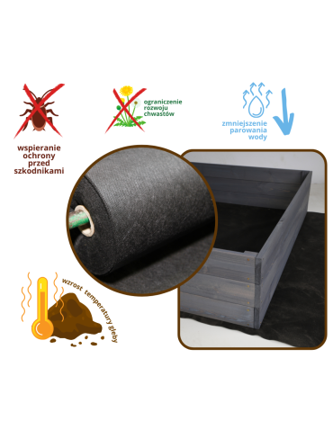 ZP05 - Skrzynia na warzywa zioła grządka podwyższona donica inspekt120x80cm ECO - product 8