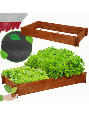 Skrzynia na warzywa zioła grządka podwyższona donica ziołownik 150x80cm ECO