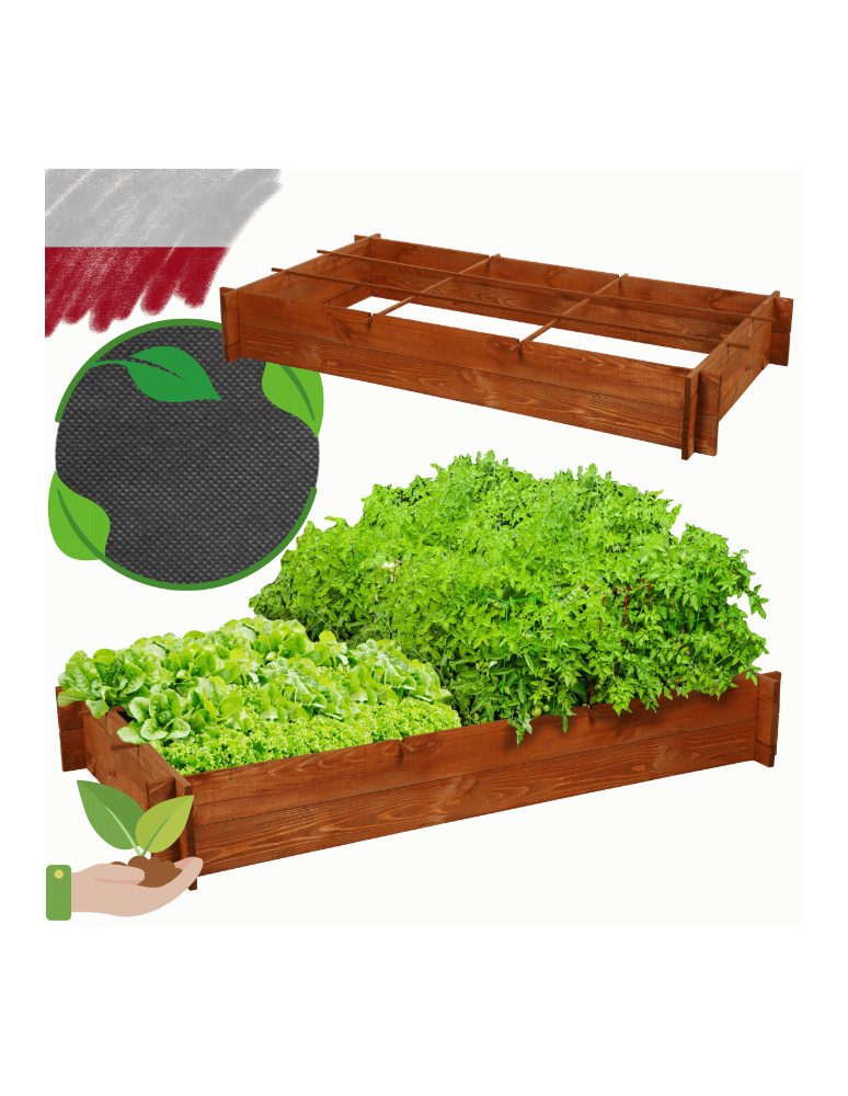 ZP05 - Skrzynia na warzywa zioła grządka podwyższona donica ziołownik 150x80cm ECO - product b2b.wamar.biz 1