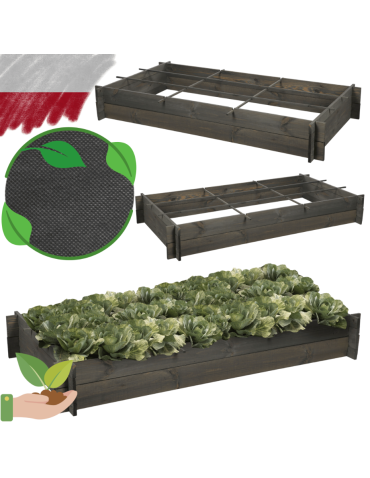 Skrzynia na warzywa zioła grządka podwyższona donica inspekt 150x80cm ECO