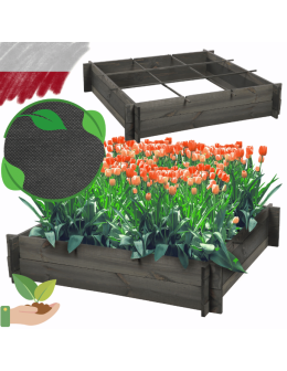 Skrzynia na warzywa zioła grządka podwyższona donica zielnik 100x100cm ECO