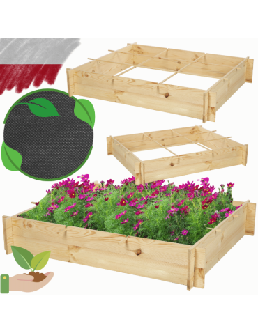 Skrzynia na warzywa zioła grządka podwyższona donica zielnik 120x100cm ECO