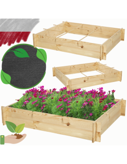 Skrzynia na warzywa zioła grządka podwyższona donica zielnik 120x100cm ECO