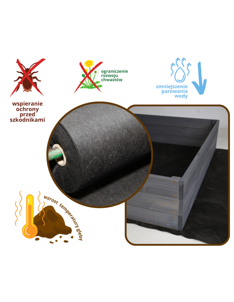 ZP05 - Skrzynie na warzywa zioła grządka podwyższona skrzynia zielnik 120x100cm ECO - produkt b2b.wamar.biz 8