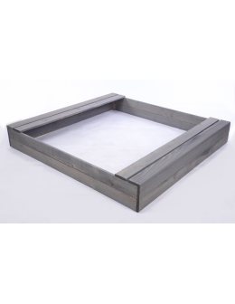 Piaskownica impregnowana 140x140 z ławeczkami AGROWŁÓKNINA eko drewno - product 2