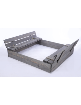 Piaskownica Z POKRYWĄ 120x120 z ławeczkami AGROWŁÓKNINA IMPREGNOWANA EKO - product 2