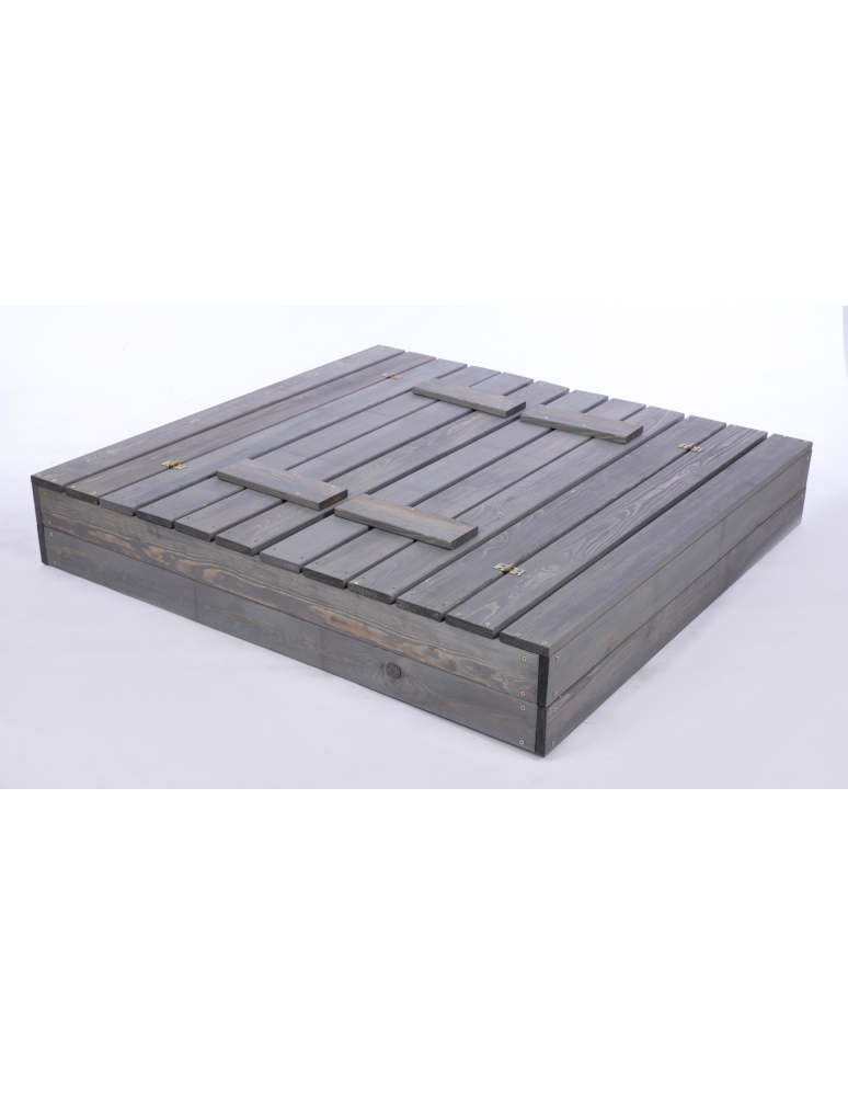 Piaskownice - Piaskownica Z POKRYWĄ 120x120 z ławeczkami AGROWŁÓKNINA IMPREGNOWANA EKO - produkt b2b.wamar.biz 4