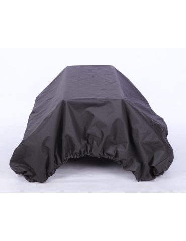 Uniwersalne plandeki- ochronne pokrowce - Pokrowiec ochronny na ławeczkę ławkę CZARNY WODOODPORNY z gumką 50x91x90 - product 5