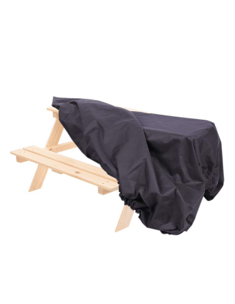 Uniwersalne plandeki- ochronne pokrowce - Pokrowiec ochronny na ławeczkę ławkę CZARNY WODOODPORNY z gumką 50x91x90 - product b2b.wamar.biz 6