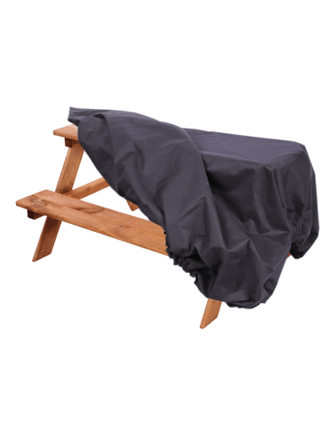 Uniwersalne plandeki- ochronne pokrowce - Pokrowiec ochronny na ławeczkę ławkę CZARNY WODOODPORNY z gumką 50x91x90 - product 7
