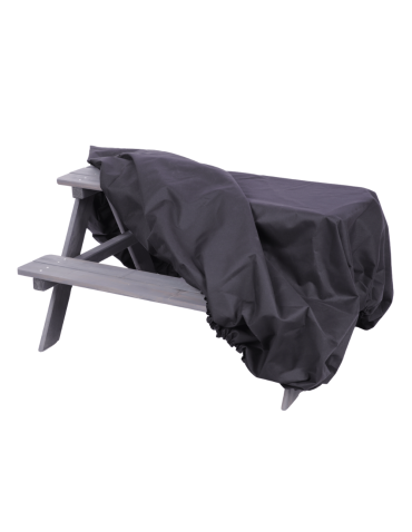 Uniwersalne plandeki- ochronne pokrowce - Pokrowiec ochronny na ławeczkę ławkę CZARNY WODOODPORNY z gumką 50x91x90 - product 8