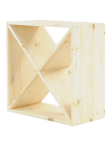 Stojak na wino szafka na butelki regał typu X 50x50x25 cm 24 butelki EKO - product 2