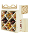 Stojak na wino szafka na butelki regał typu 4X 50x50x25 cm 24 butelki EKO