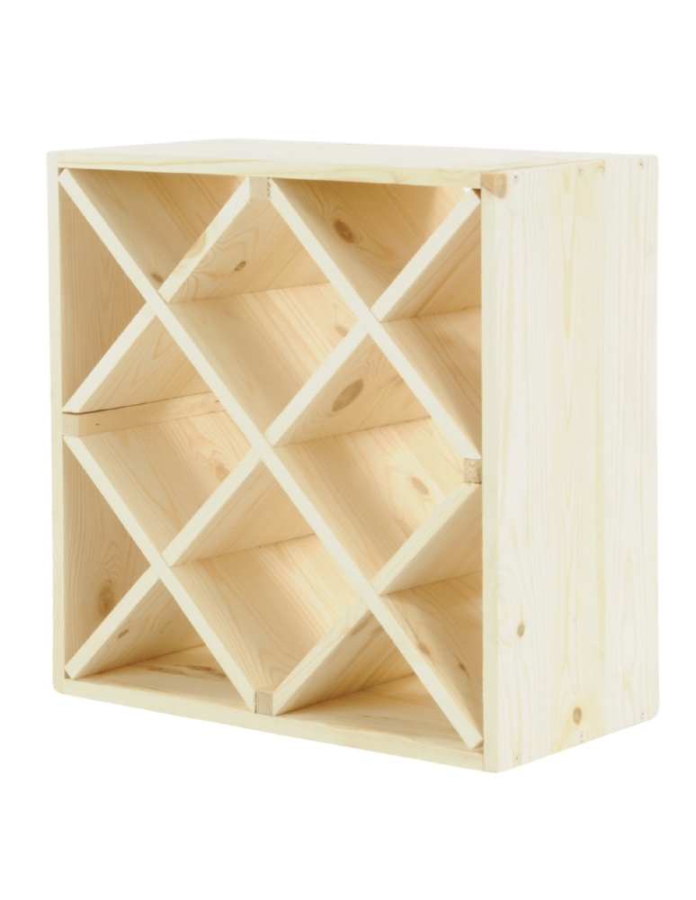 Skrzynkowe regały RW61 - Stojak na wino szafka na butelki regał typu 4X 50x50x25 cm 24 butelki EKO - product b2b.wamar.biz 2