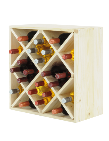 Skrzynkowe regały RW61 - Stojak na wino szafka na butelki regał typu 4X 50x50x25 cm 24 butelki EKO - product 5