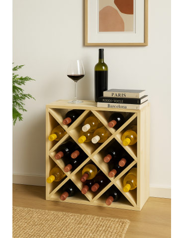 Skrzynkowe regały RW61 - Stojak na wino szafka na butelki regał typu 4X 50x50x25 cm 24 butelki EKO - product 8