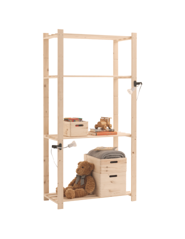 Regał na książki regał na zabawki regał drewniany do spiżarni 170x85x40 eko - product 2