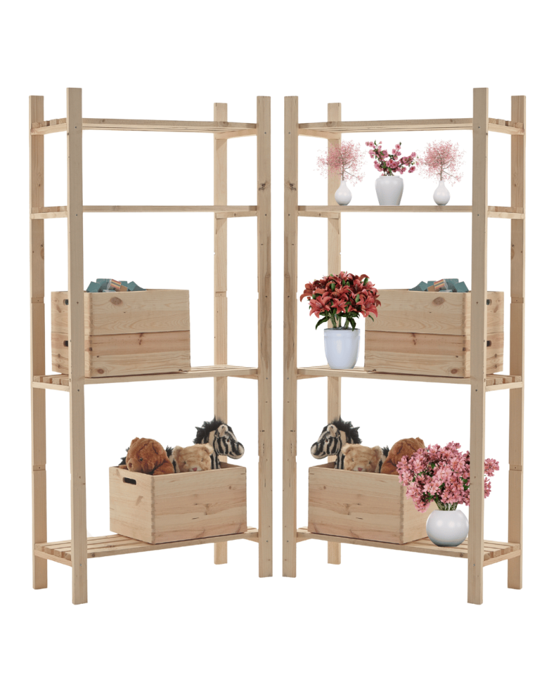 Regały z serii B - Regał na książki regał na zabawki regał drewniany do spiżarni 170x80x29 eko - product b2b.wamar.biz 1