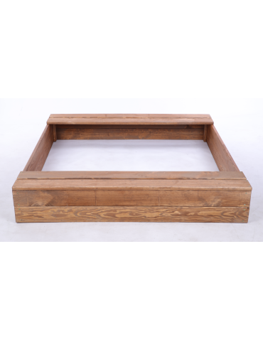 Piaskownice - Piaskownica impregnowana 120x120 z ławeczkami AGRO PLANDEKA eko drewno - product 4