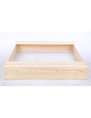 Piaskownice - Piaskownica impregnowana 120x120 z ławeczkami AGRO PLANDEKA eko drewno - produkt 4