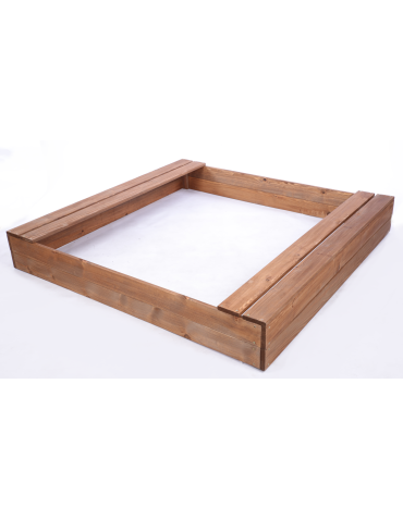 Piaskownica impregnowana 140x140 z ławeczkami AGRO PLANDEKA eko drewno - product 2