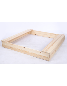 Piaskownica impregnowana 140x140 z ławeczkami AGRO PLANDEKA eko drewno - product 2