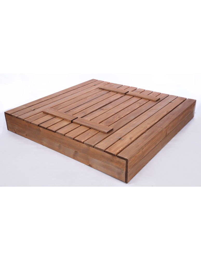 Piaskownice - Piaskownica ZAMYKANA impregnowana 140x140 z ławeczkami AGRO PLANDEKA EKO - product b2b.wamar.biz 4