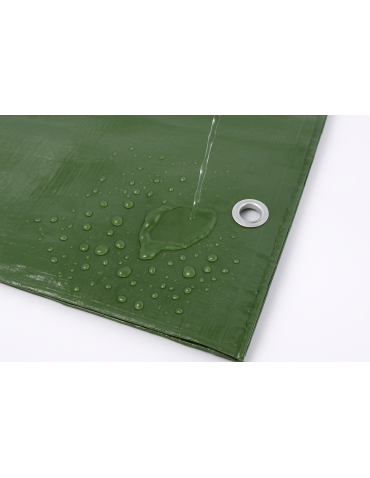 Uniwersalne plandeki- ochronne pokrowce - Plandeka wodoodporna MOCNA PE z oczkami 2x2m WZMACNIANA GRUBA okryciowa UV - product 5