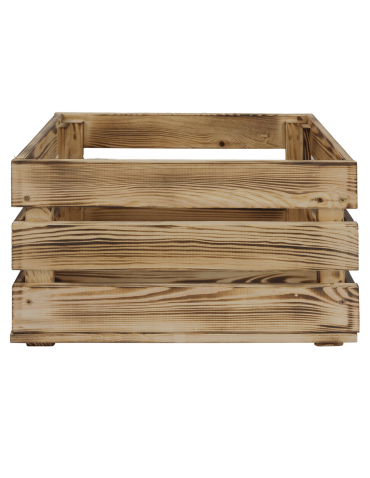 Skrzynki drewniane na ścianę- wino małe i duże rozmiary SD - Drewniana skrzynka na owoce warzywa skrzyneczka 40x30 cm z rączkami SOSNOWA - product 3