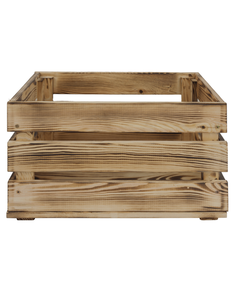 Skrzynki drewniane na ścianę- wino małe i duże rozmiary SD - Drewniana skrzynka na owoce warzywa skrzyneczka 40x30 cm z rączkami SOSNOWA - product b2b.wamar.biz 3