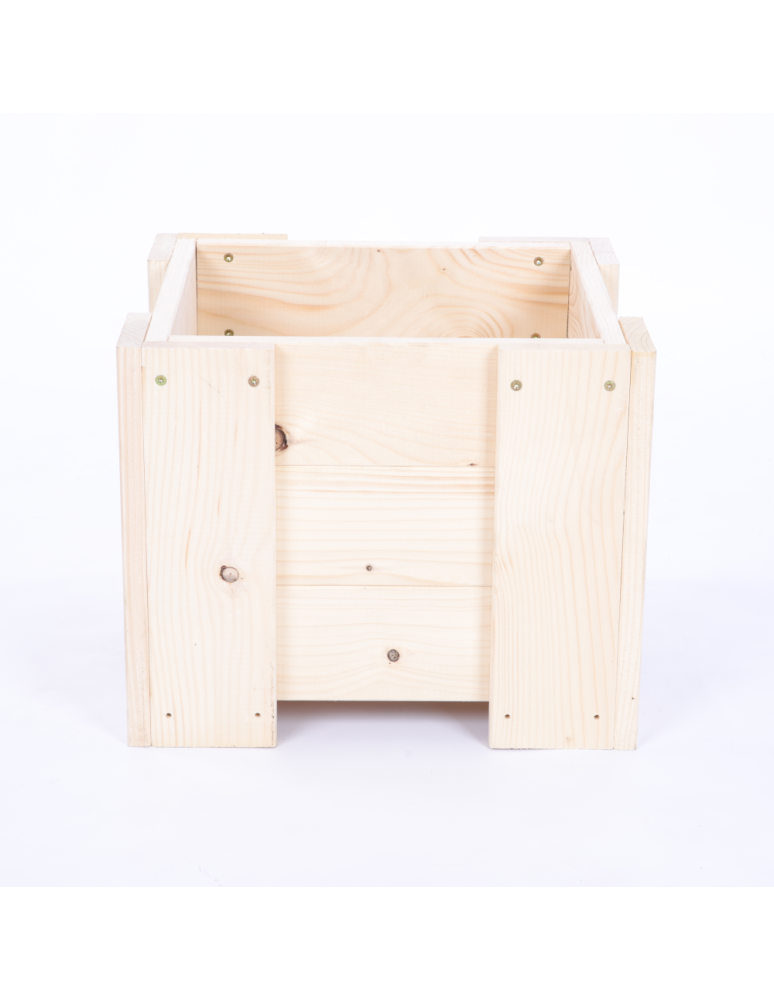 Duże Donice Drewniane Ogrodowe - Donica drewniana ogrodowa warzywna doniczka na balkon szer. 30 cm FOLIA - product b2b.wamar.biz 3