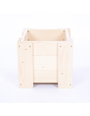 Duże Donice Drewniane Ogrodowe - Donica drewniana ogrodowa warzywna doniczka na balkon szer. 30 cm FOLIA - product 4