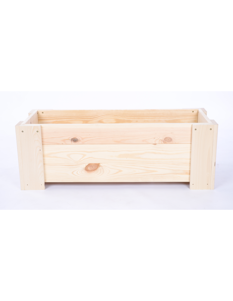 Duże Donice Drewniane Ogrodowe - Donica drewniana ogrodowa warzywna doniczka na balkon szer. 90 cm FOLIA - product b2b.wamar.biz 3